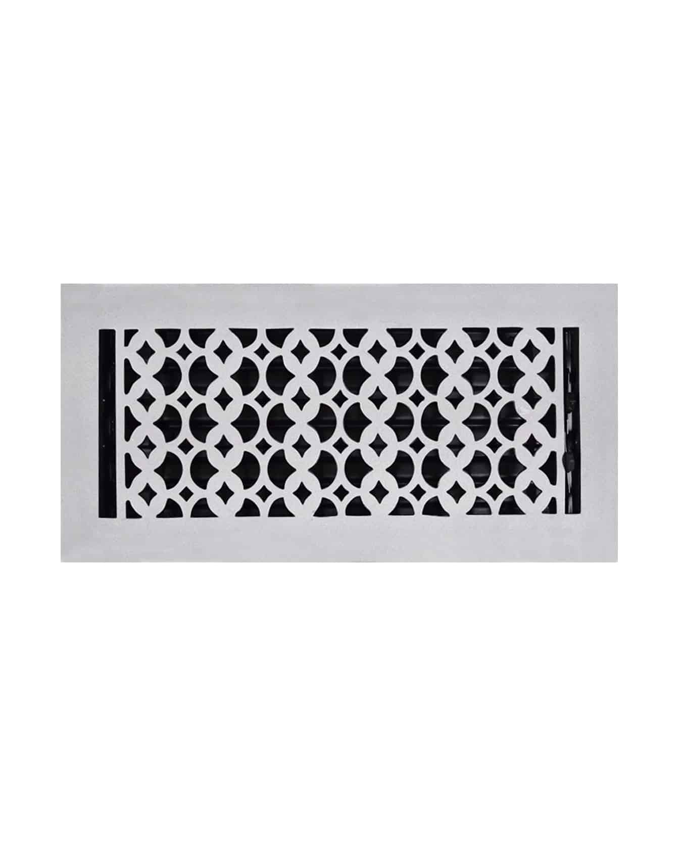 Cast Iron Floor Vent Cover / Register Size: 6″ x 14″ with Damper top faceplate outer size 7-3/4″ X 15-3/4″, thickness 5 mm, Premium Hand Made heavy-duty, durable, walkable – Powder coated Re-paintable for floors and walls-Tudor Mushroom Design (VR 100)