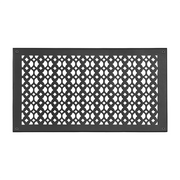Air Return Grill 10″ x 22″ VR100 With Holes and Matching Screws Top Faceplate Size 12″ x 24″ HVAC Duct Cover Decorative Handcrafted High-Quality Metal – Cast Aluminum Powder Coated Re-Paintable For Walls, Ceilings, and Floors without Damper