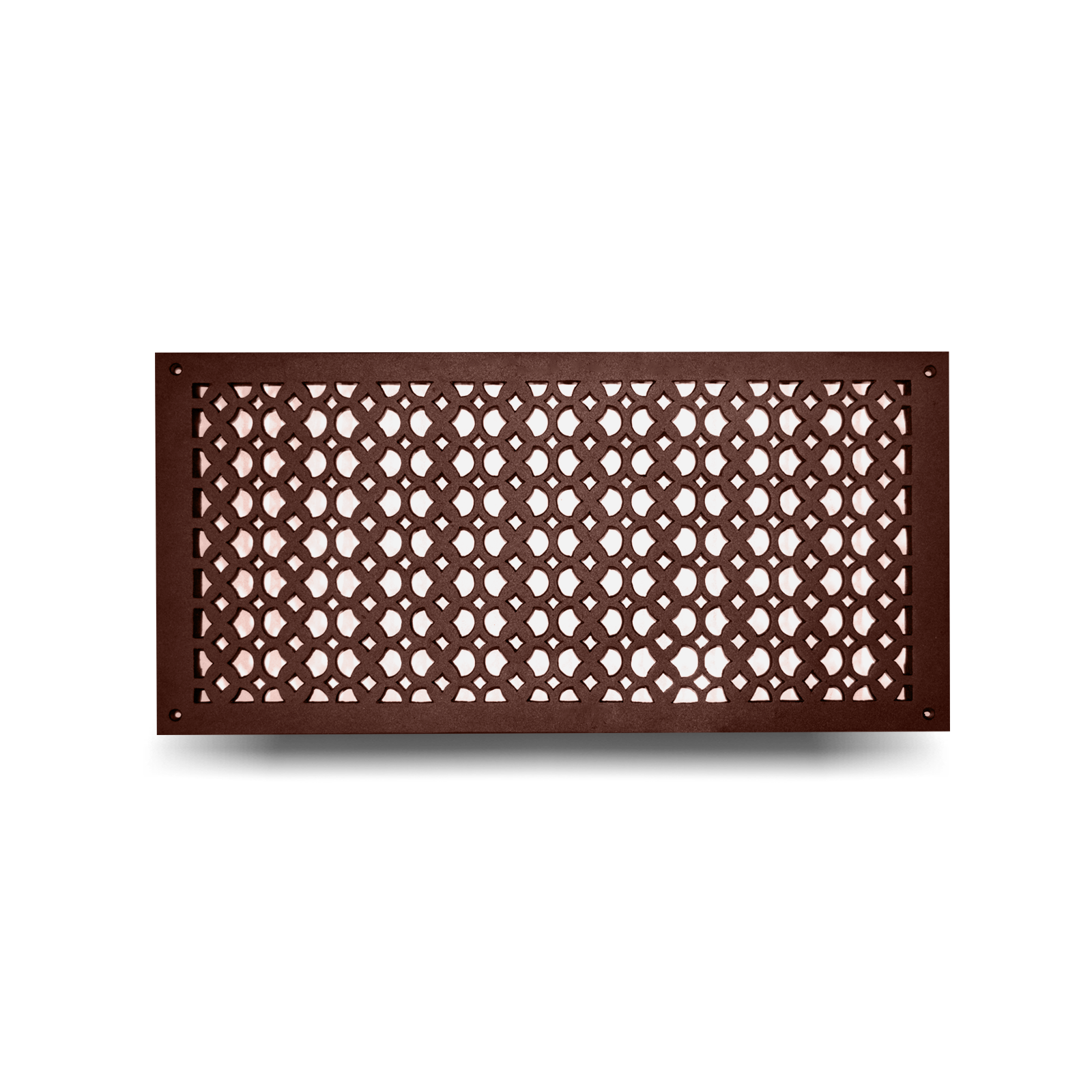 Air Return Grill 10″ x 22″ VR100 With Holes and Matching Screws Top Faceplate Size 12″ x 24″ HVAC Duct Cover Decorative Handcrafted High-Quality Metal – Cast Aluminum Powder Coated Re-Paintable For Walls, Ceilings, and Floors without Damper