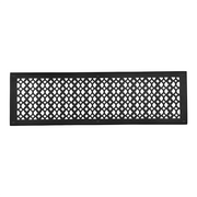 Air Return Grill 8″ x 30″ VR100 With Holes and Matching Screws Top Faceplate Size 10″ x 32″ HVAC Duct Cover Decorative Handcrafted High-Quality Metal – Cast Aluminum Powder Coated Re-Paintable For Walls, Ceilings, and Floors without Damper