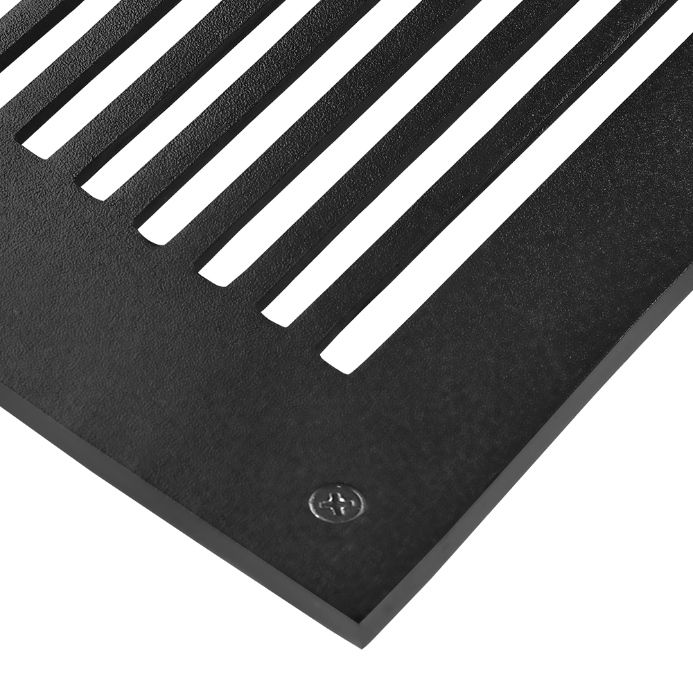 Air Return Grill 4″ x 30″ Top Faceplate Size 6″ x 32″ HVAC Duct Cover Decorative High-Quality Metal – Cast Aluminum Powder Coated Re-Paintable For Walls, Ceilings, and Floors Without Damper – Linear Design (VR 109)