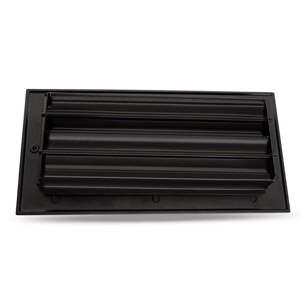 Floor Vent Cover / Register Size: 4” x 10” VR100 with Damper top faceplate outer size 6″ x 12″, thickness 5 mm, decorative high-quality metal – cast aluminum powder coated Re-paintable for floors, walls, and ceilings
