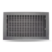 Floor Vent Cover / Register Size: 8” x 14” with Damper top faceplate outer size 10″ x 16″, thickness 5 mm, high-quality metal - cast aluminum powder coated Re-paintable for floors, walls, and ceilings - Modern and Contemporary Design (VR 102)