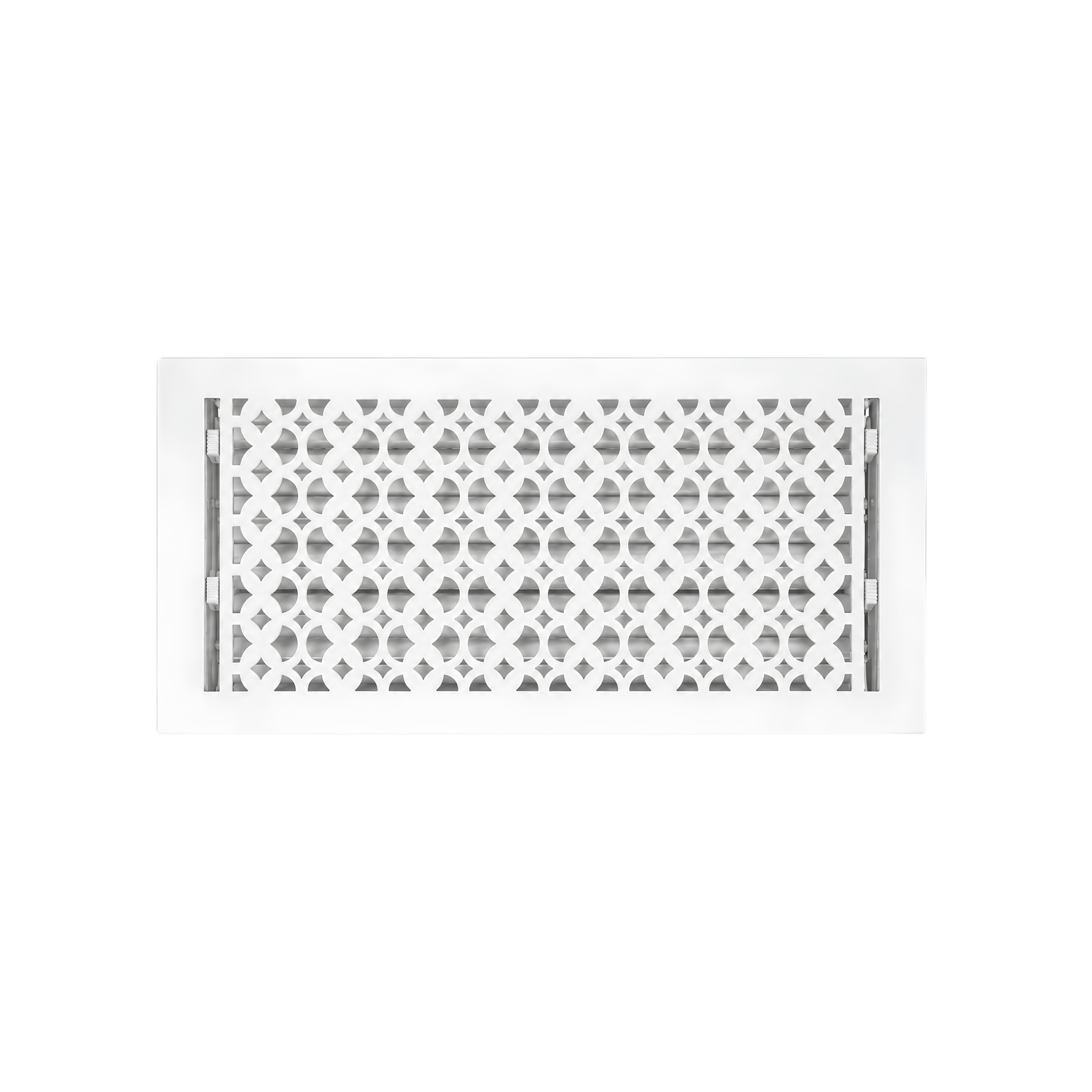 White floor register in a white background