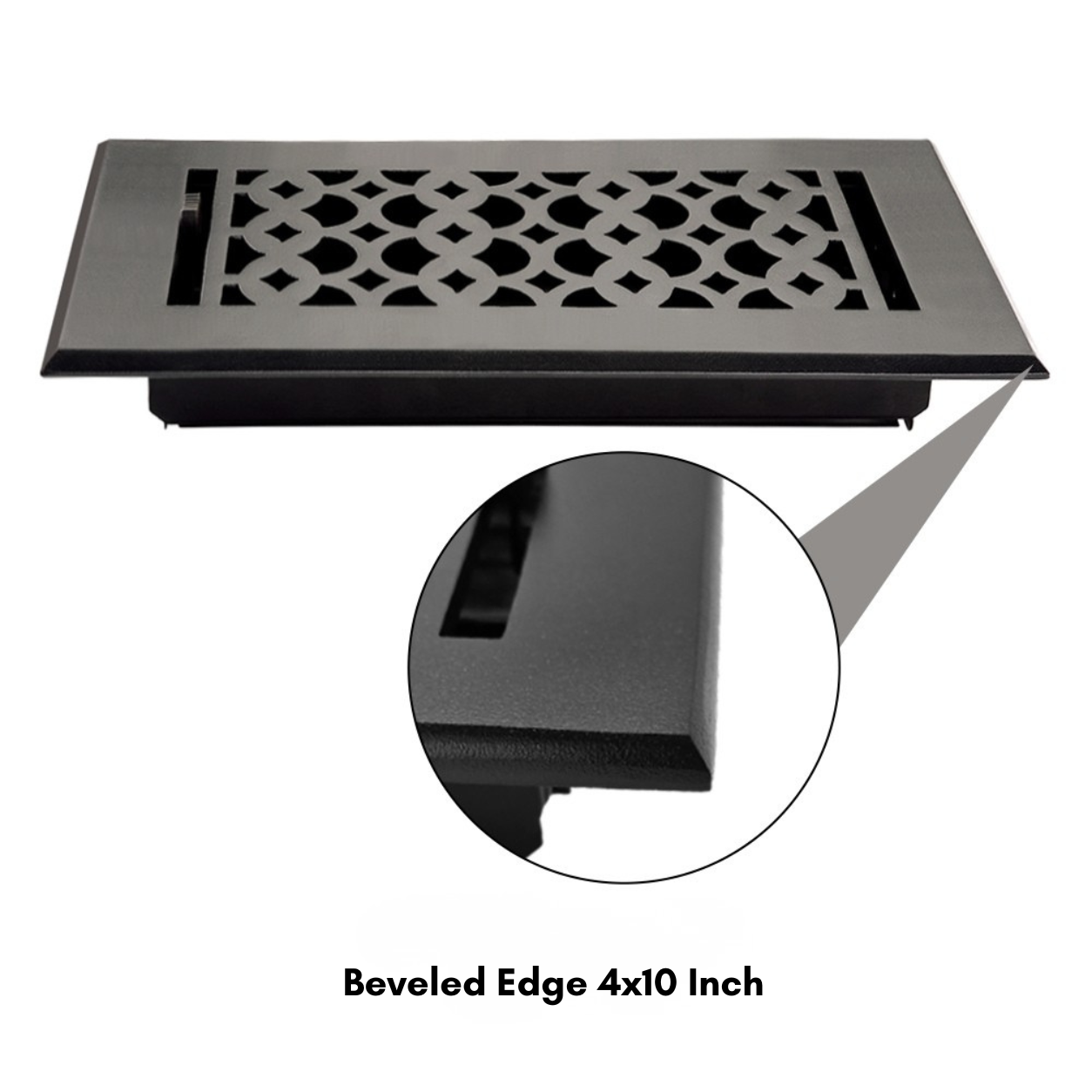 Beveled edge of VR100 zoom in of edges