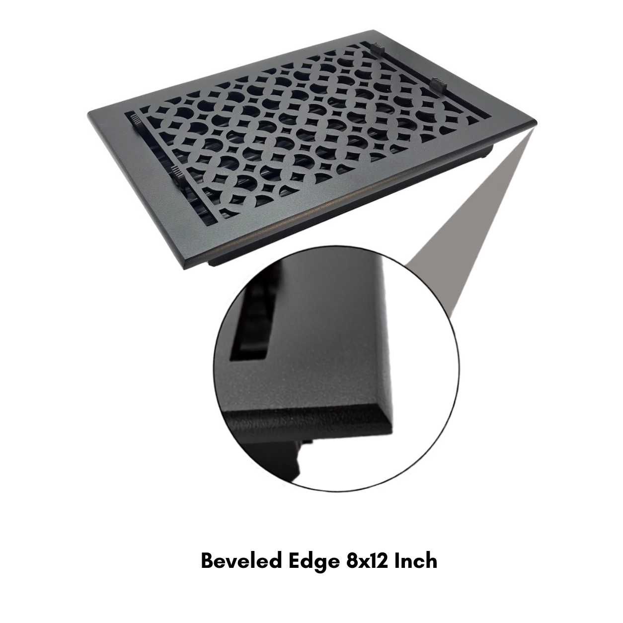 Beveled edge of VR100 zoom in of edges