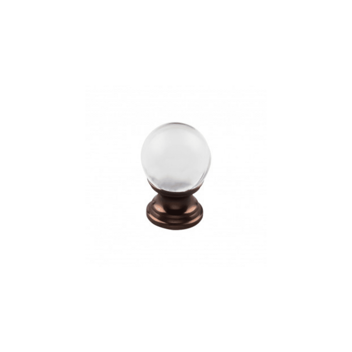 Clarity Clear Glass Knob 1 Inch