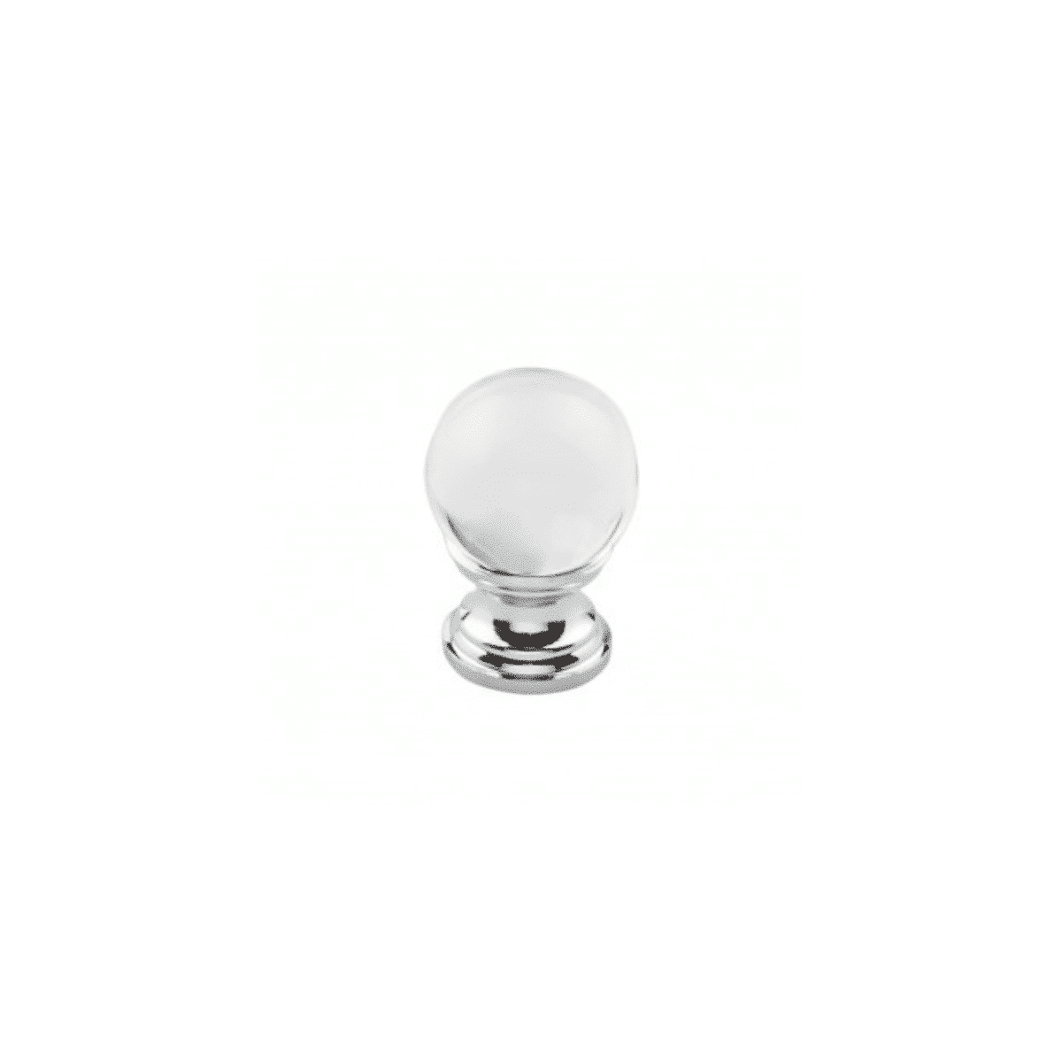 Clarity Clear Glass Knob 1 Inch