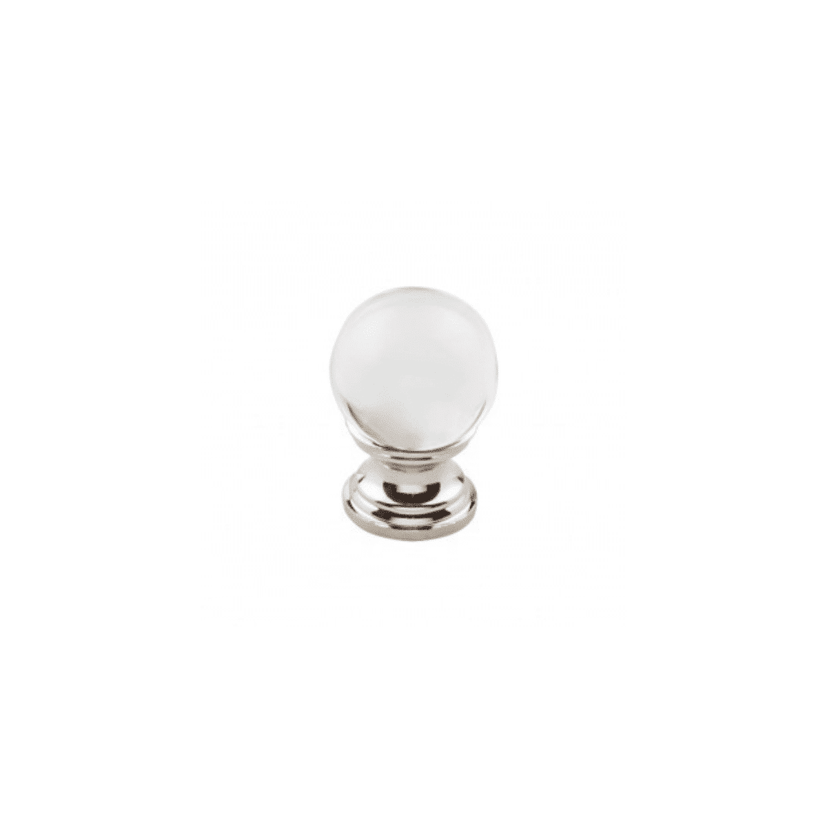 Clarity Clear Glass Knob 1 Inch