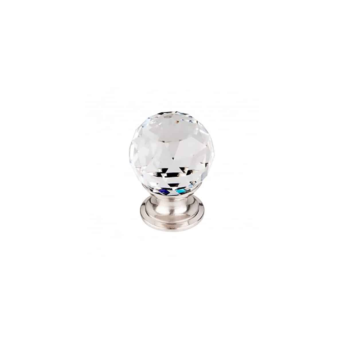 Clear Crystal Knob 1-1/8 Inch