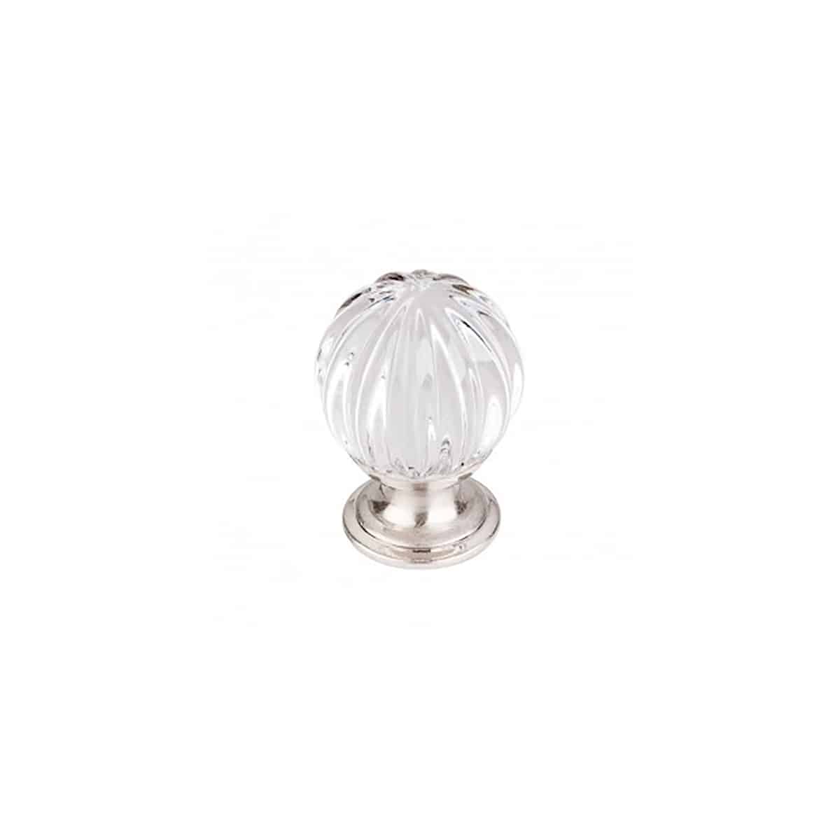 Clear Melon Crystal Knob 1-1/8 Inch