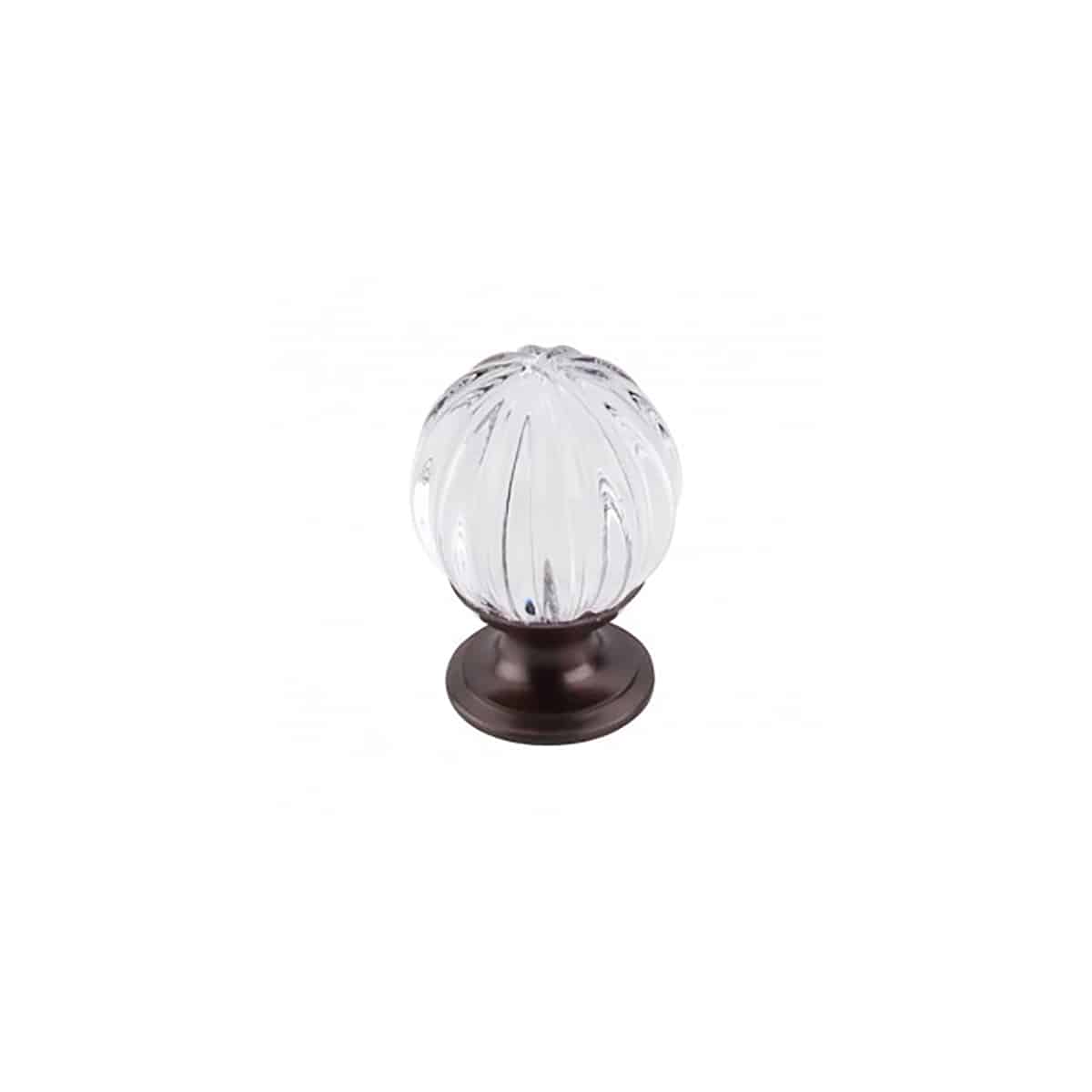 Clear Melon Crystal Knob 1-1/8 Inch