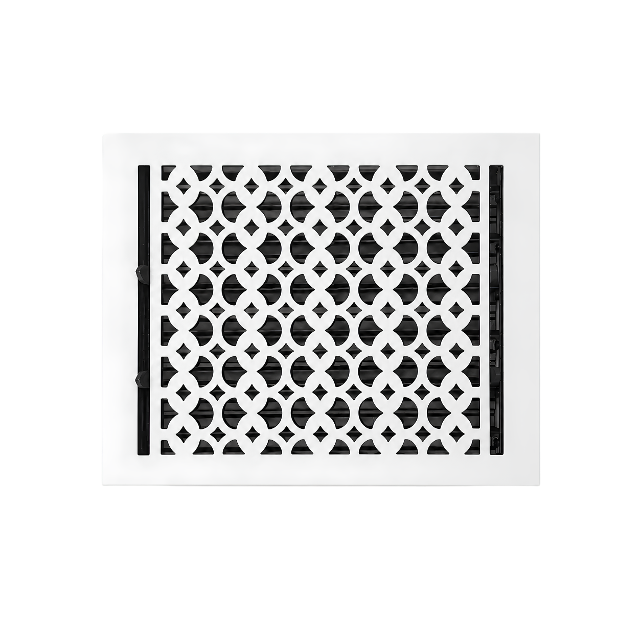 Cast Iron Floor Register 10" x 12” with Damper, Tudor Mushroom Design Vent Cover VR100