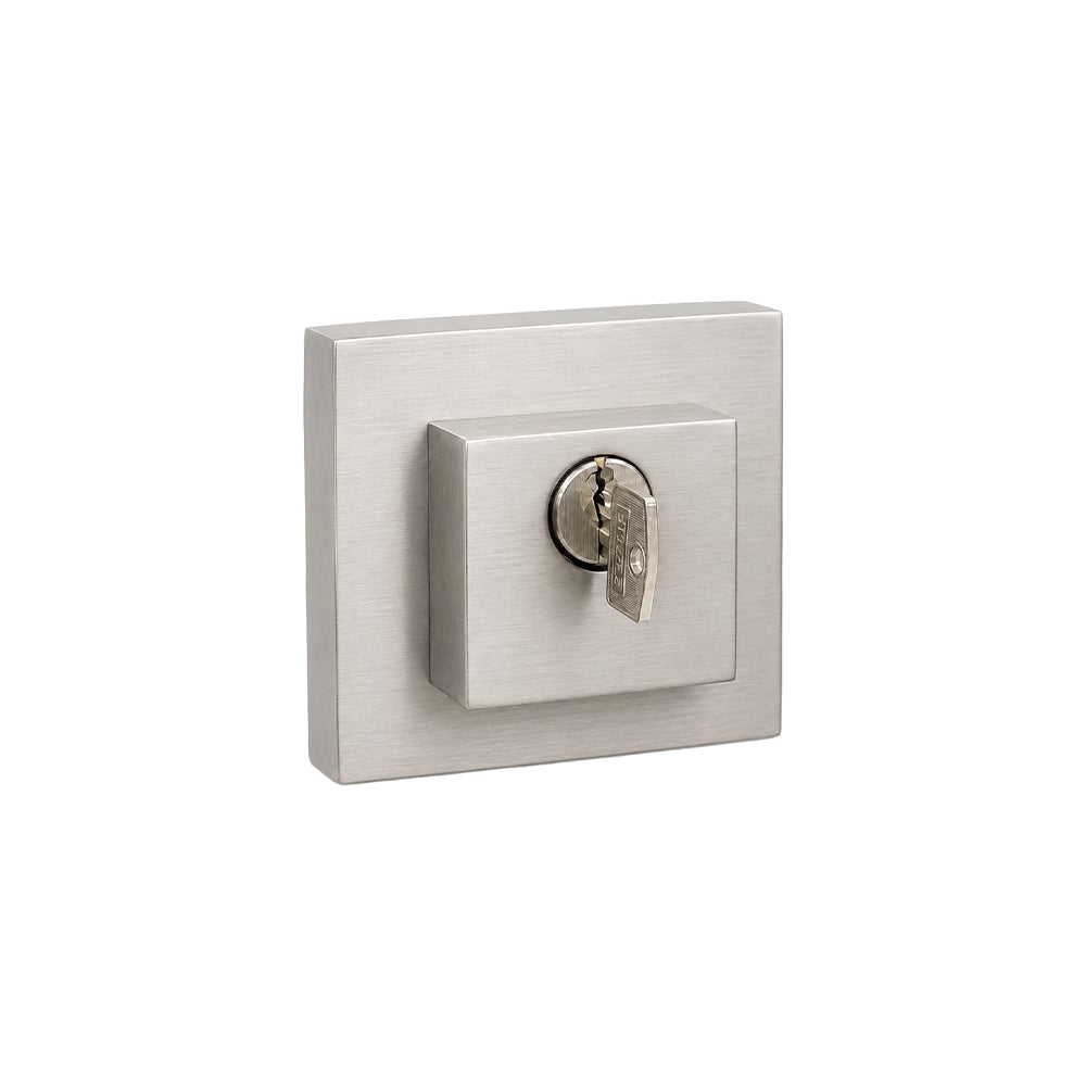 Solid Brass Square Deadbolt for Multipoint Door Locks – 62 x 62 mm Square Rosette