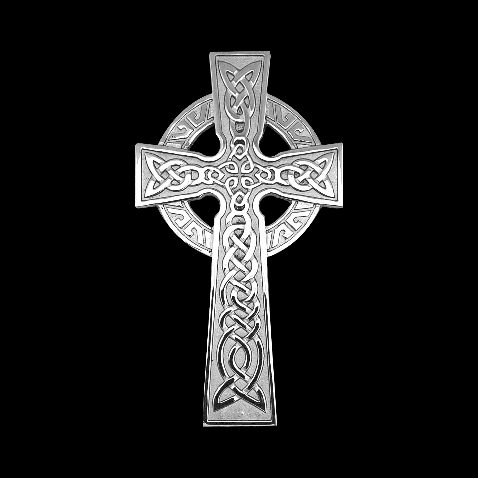 Decorative Brass Cross, 5-1/2" x 3" on Rectangle Base