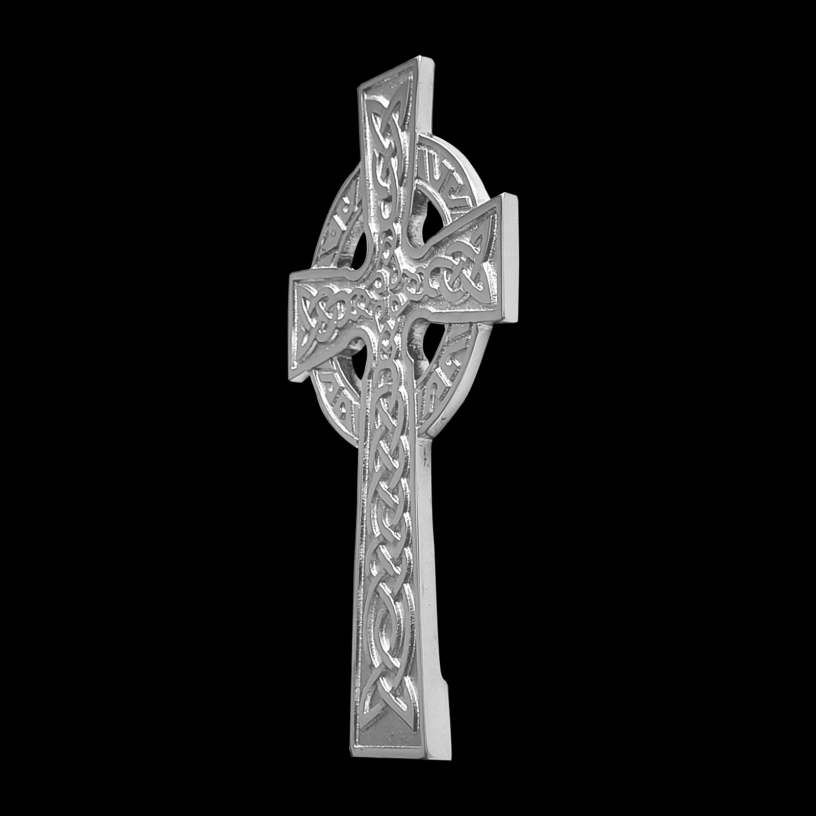 Decorative Brass Cross, 5-1/2" x 3" on Rectangle Base