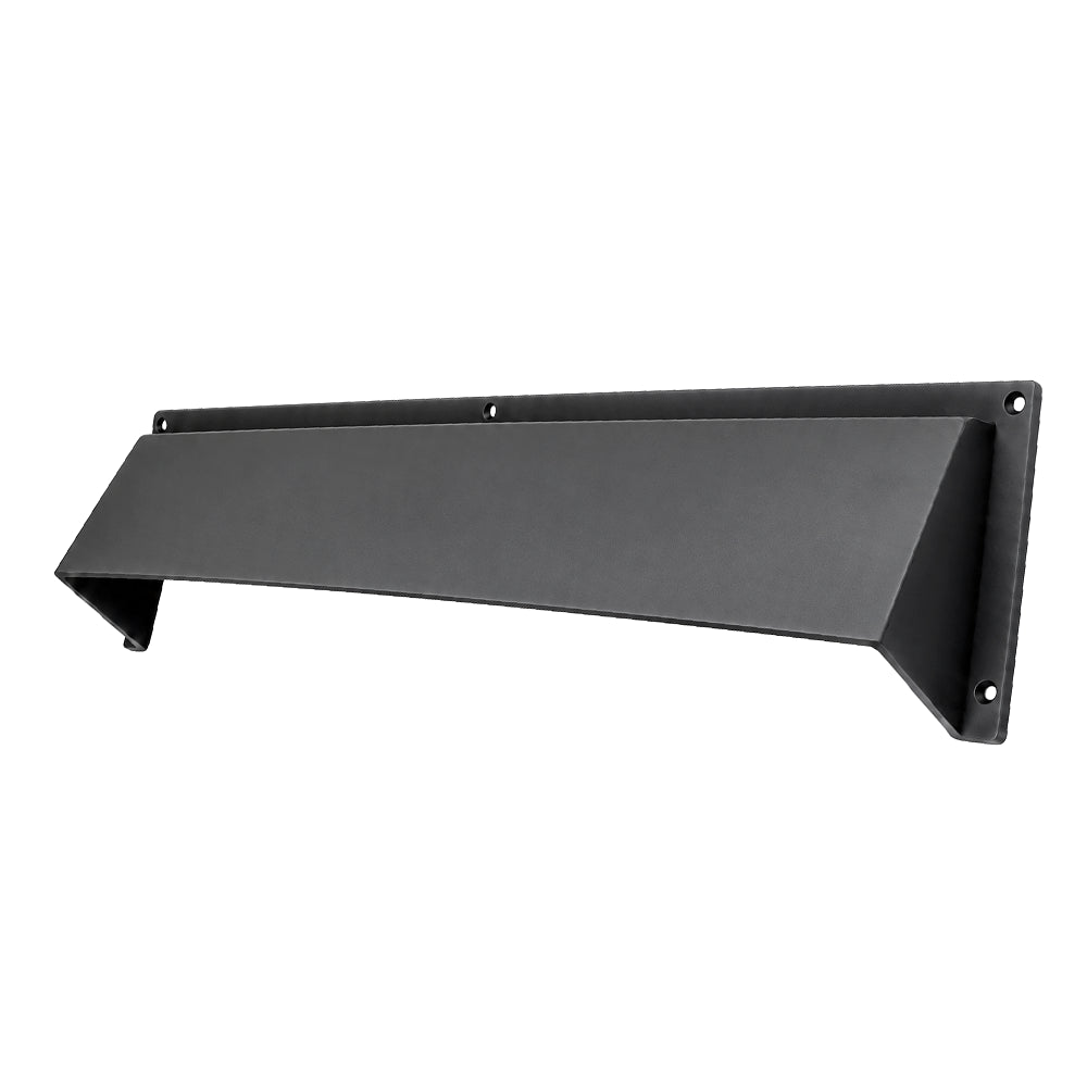 28" Fireplace Vent Deflector Hood – Cast Aluminum Heat and Airflow Director | Modern Wall-Mount Design