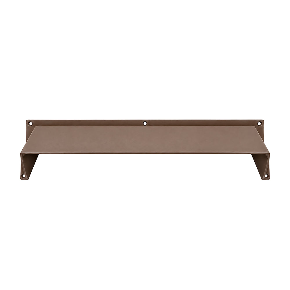 28" Fireplace Vent Deflector Hood – Cast Aluminum Heat and Airflow Director | Modern Wall-Mount Design