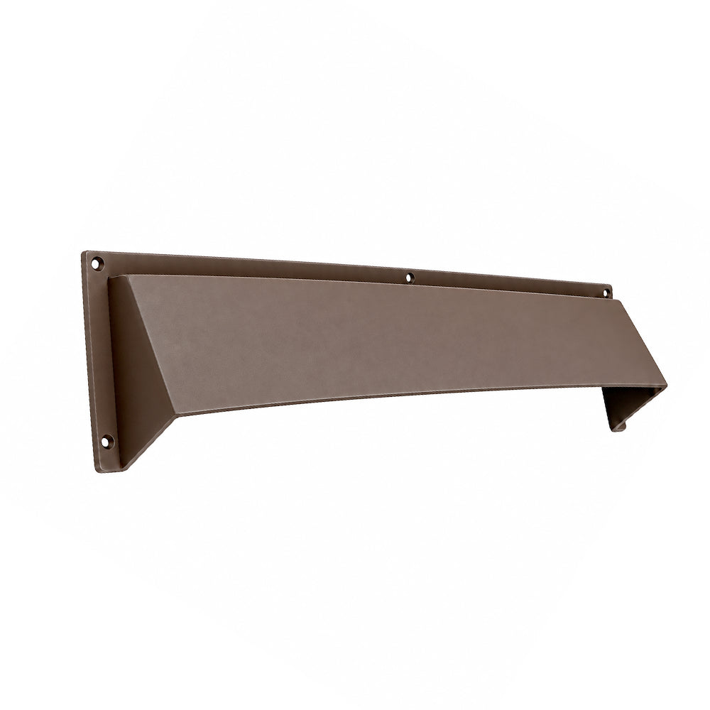 28" Fireplace Vent Deflector Hood – Cast Aluminum Heat and Airflow Director | Modern Wall-Mount Design