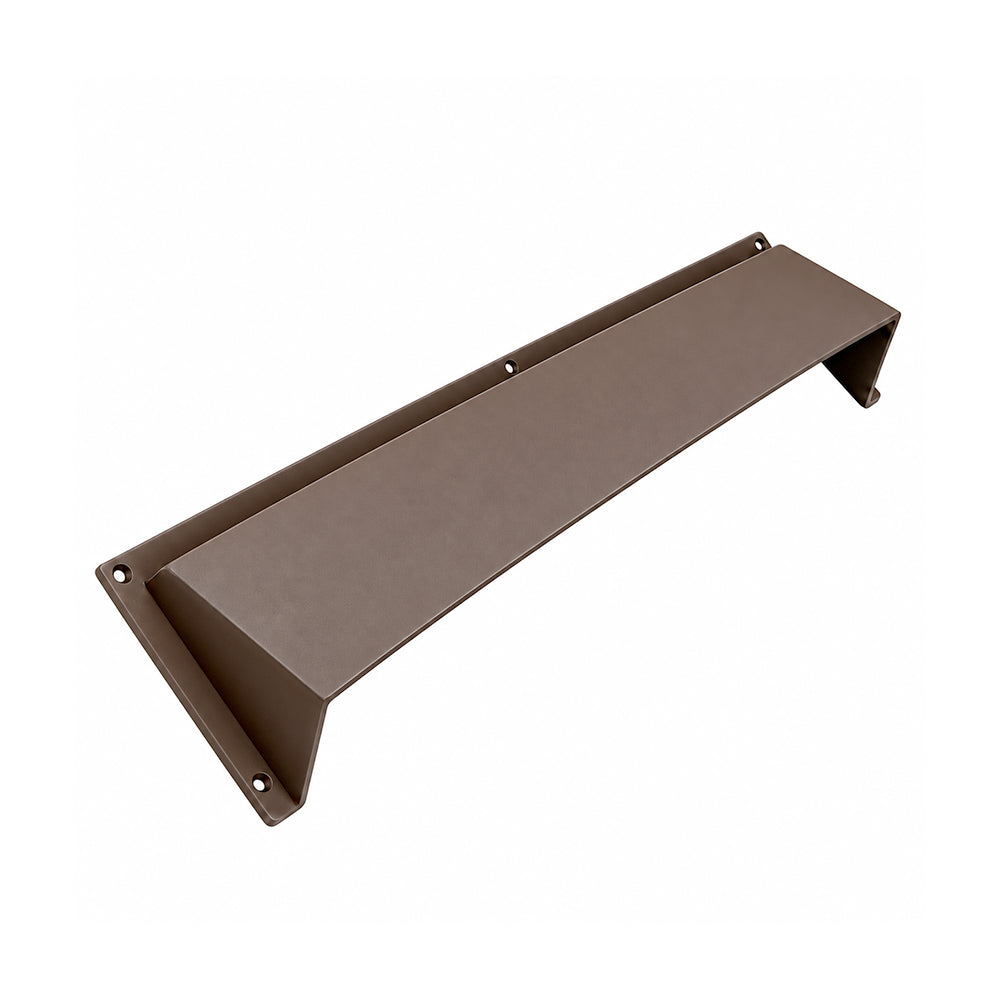 28" Fireplace Vent Deflector Hood – Cast Aluminum Heat and Airflow Director | Modern Wall-Mount Design