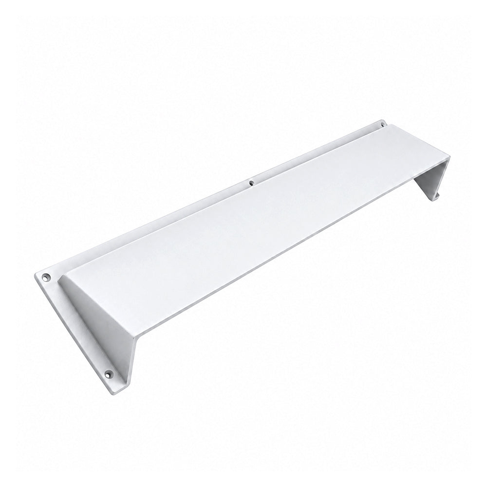 28" Fireplace Vent Deflector Hood – Cast Aluminum Heat and Airflow Director | Modern Wall-Mount Design