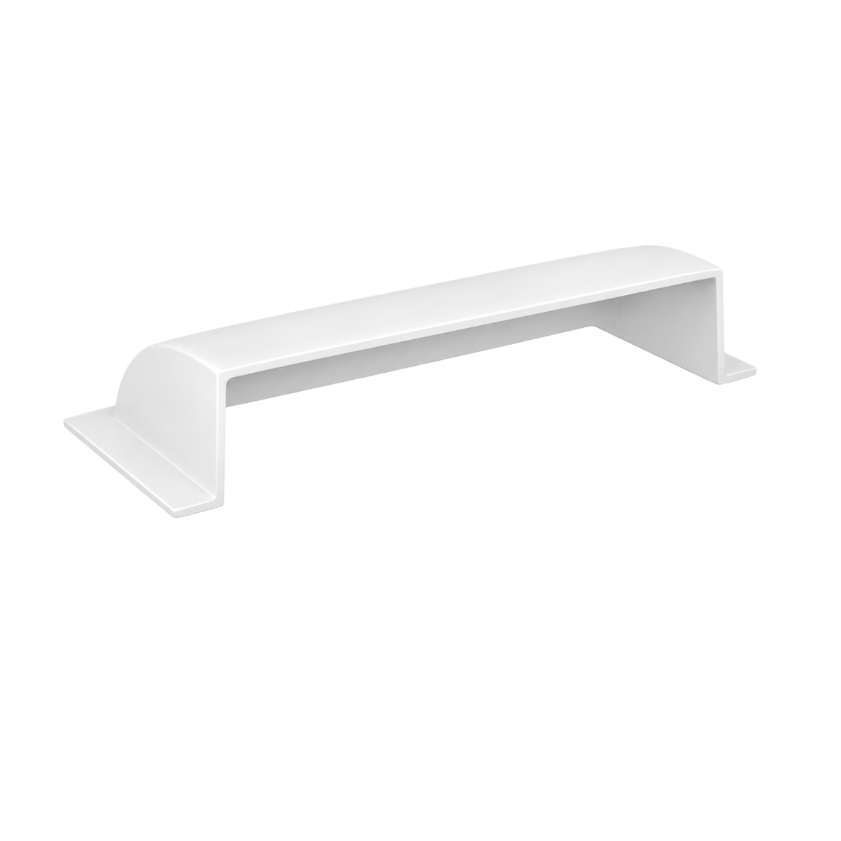 A 4x14 White dome deflector design in a white background
