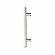 Door Pull Handle Round Knurling 18" Single Side Stainless Steel