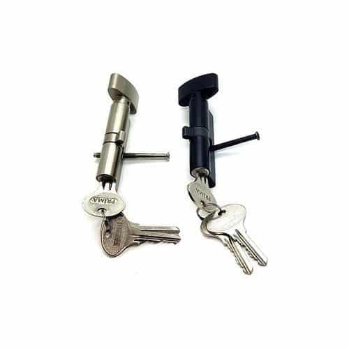 Euro profile Cylinder 70 MM, Solid Brass Square - Set