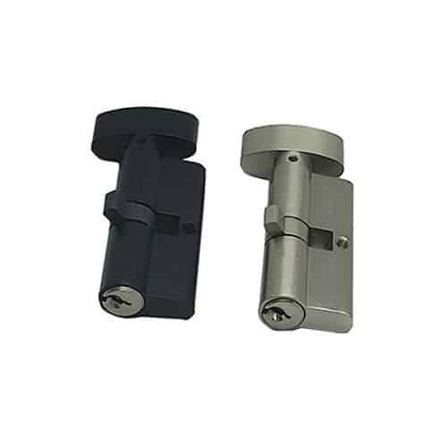 Euro profile Cylinder 70 MM,  Solid Brass Round - Set