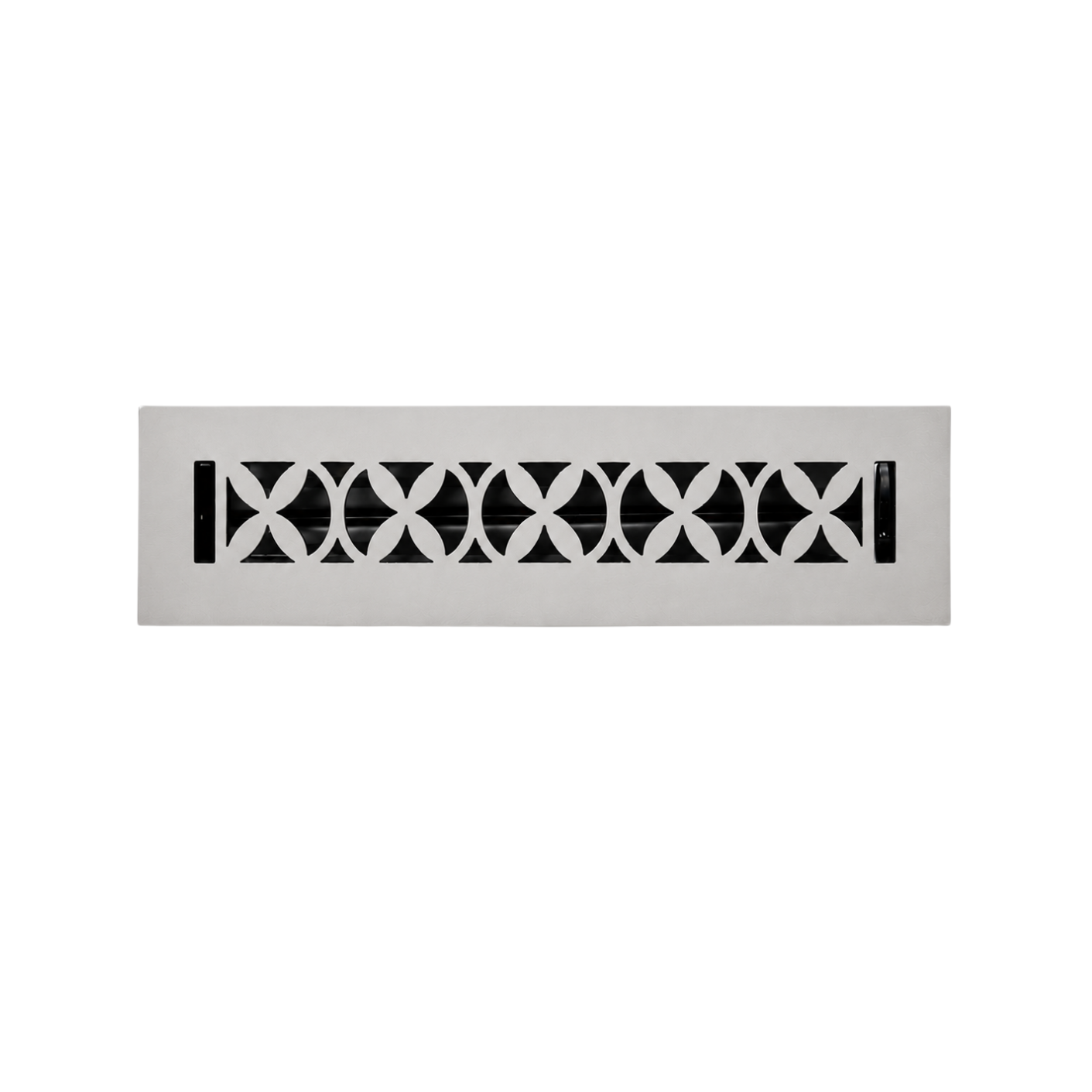 Floor register satin color in a white background