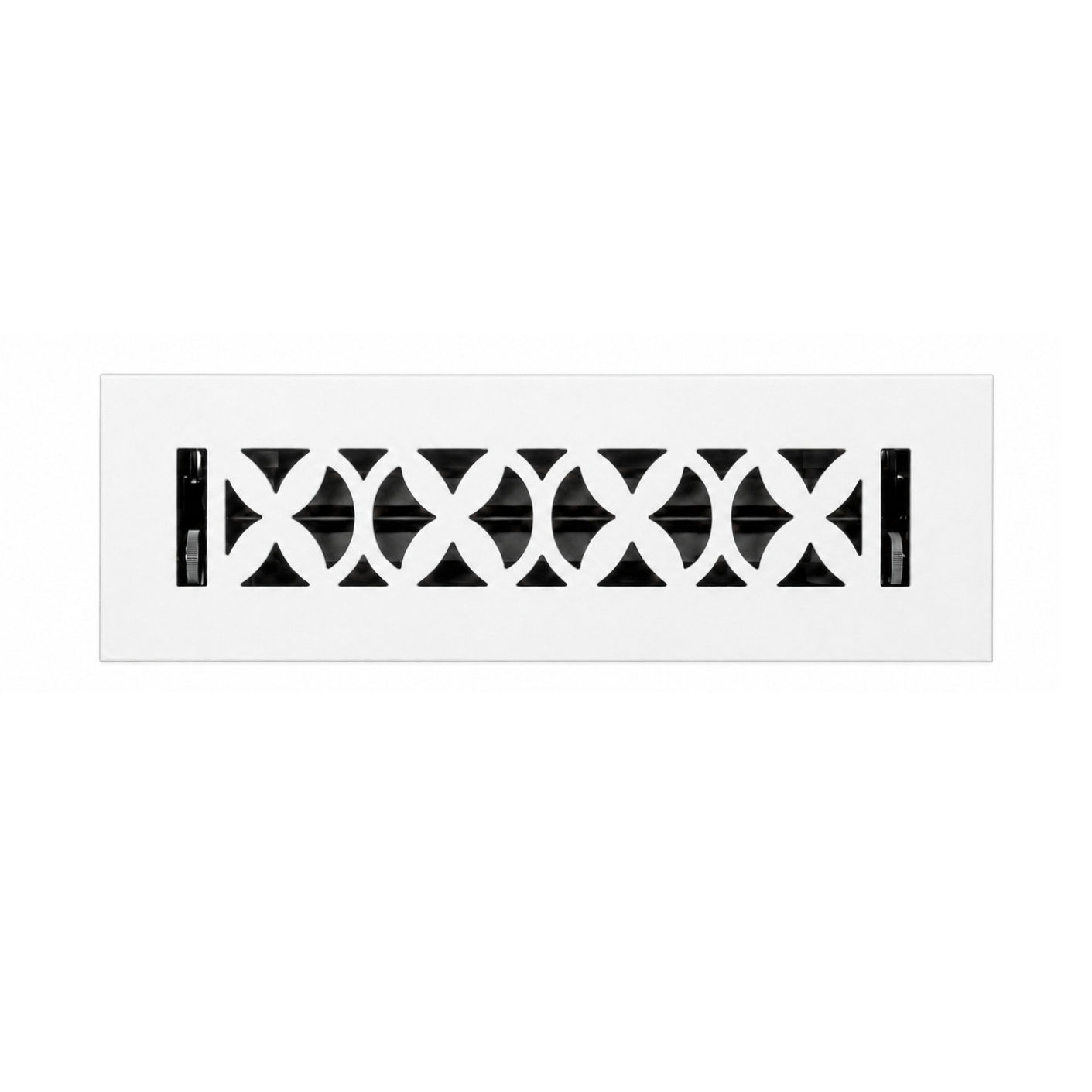 Floor register color white in a white background