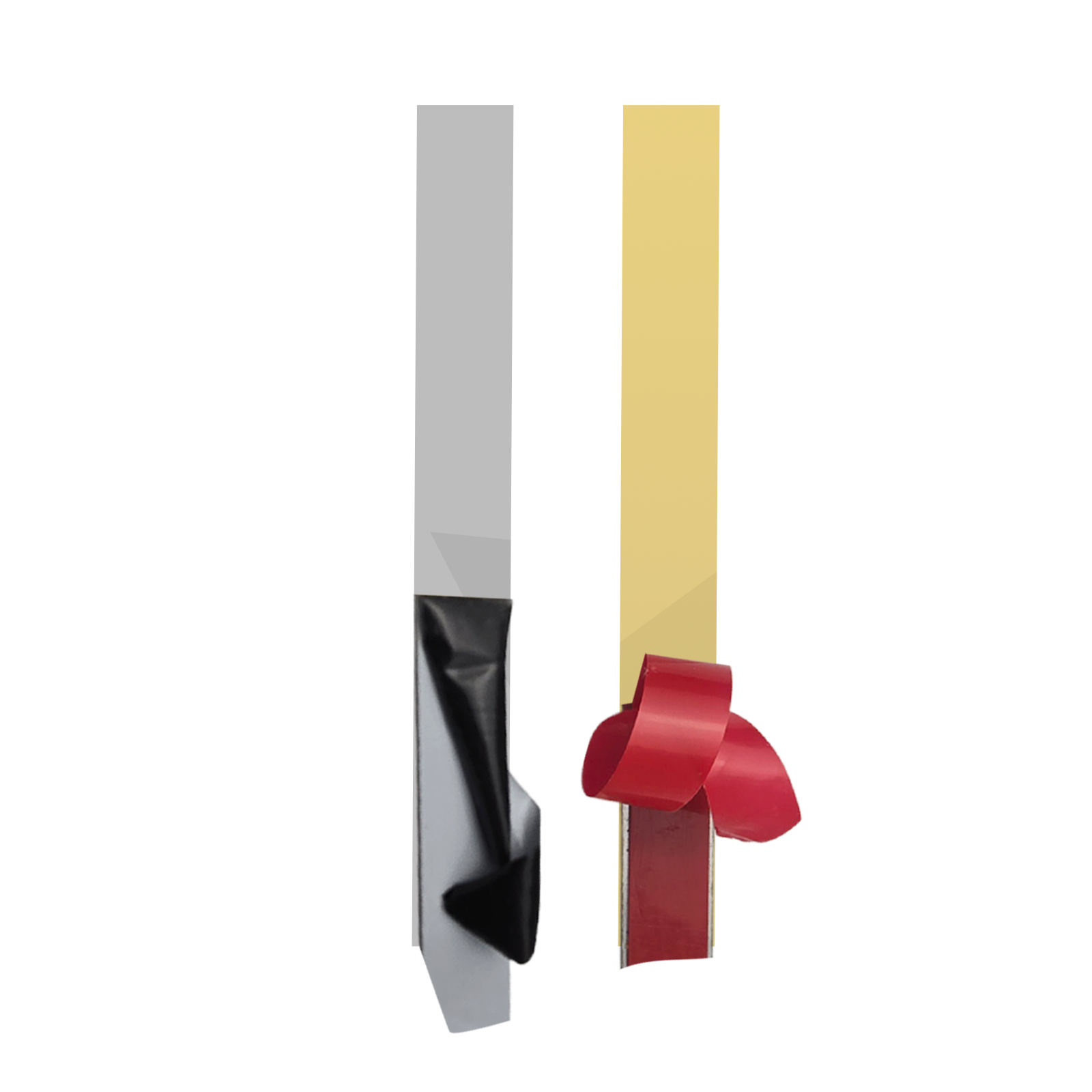 Stainless Steel 304 Flat Trim Strip with Self-Adhesive Backing – 1" Wide x 96" Long – Brushed Satin Nickel, Brushed Gold & Matte Black – Flat Strip with Rectangular Edges on both ends
