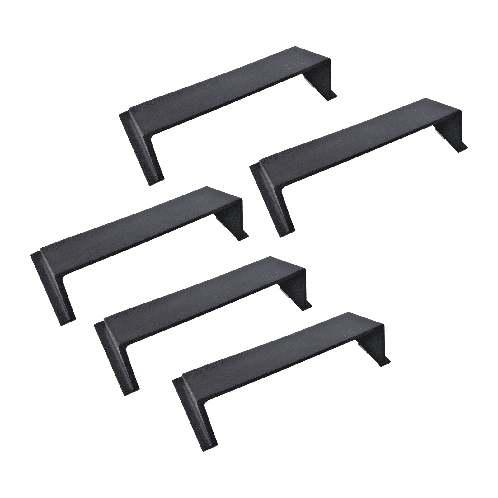 Metal Floor Vent Air Deflector 4"x10" - Heavy-Duty Cast Aluminum HVAC Diverter Cover - Fits multiple standard 2"x10", 3"x10", 4"x10", 6"x10" Vent openings – Modern  Design - Ideal for Use Under Furniture or Curtains, Black Finish.