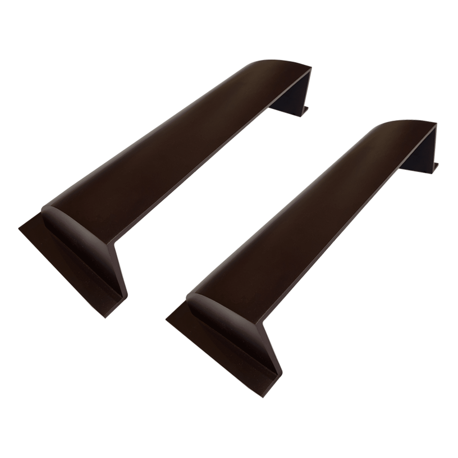 Metal Floor Vent Air Deflector 4"x14"- cast Aluminum HVAC Diverter fits on 4"x14" and 6"x14" Vents. Heavy - duty Vent Cover for Vents Under Furniture, Beds, Sofas, or Curtains - Dome Design Brown