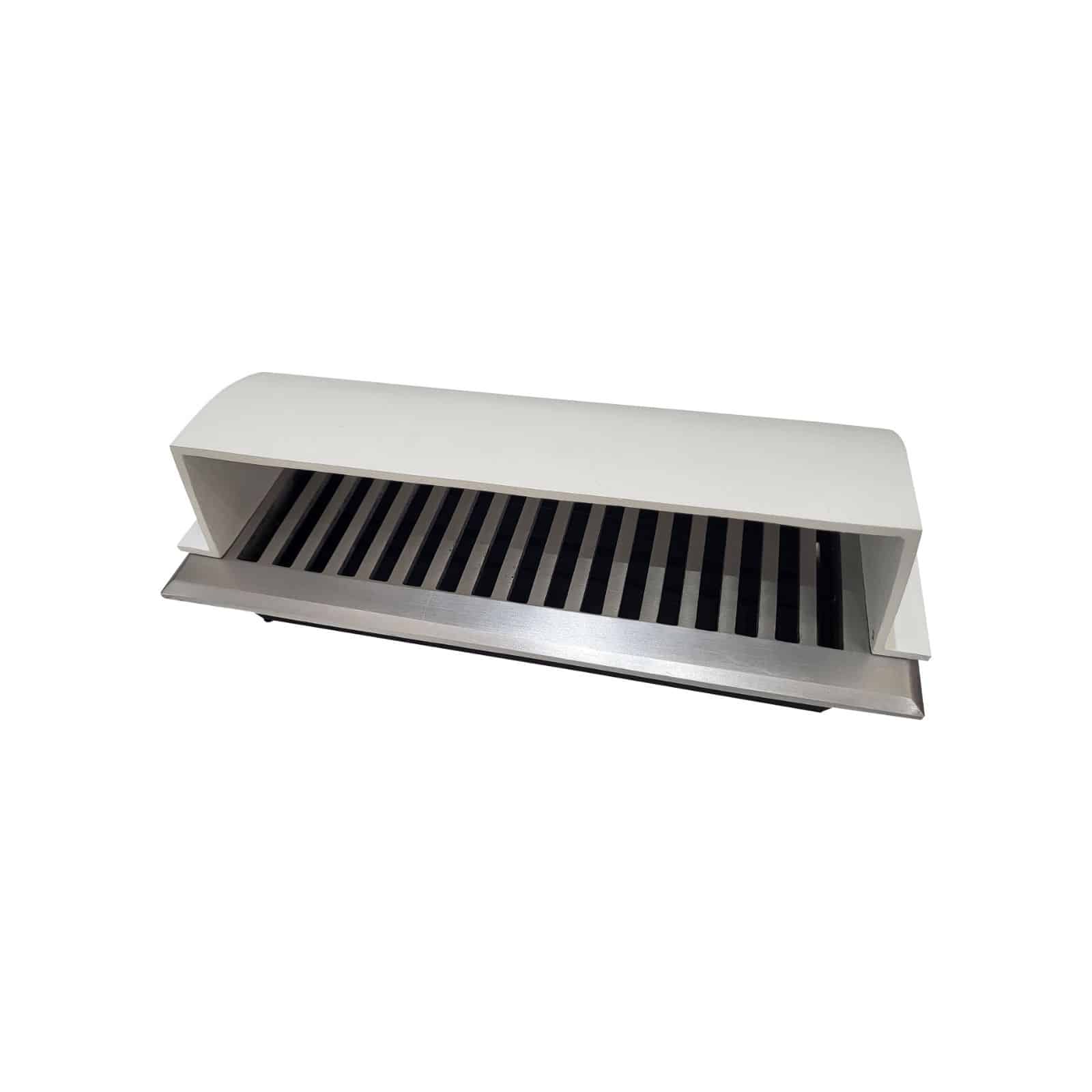 floor vent air deflector round 4x10 – heavy duty cast aluminum white