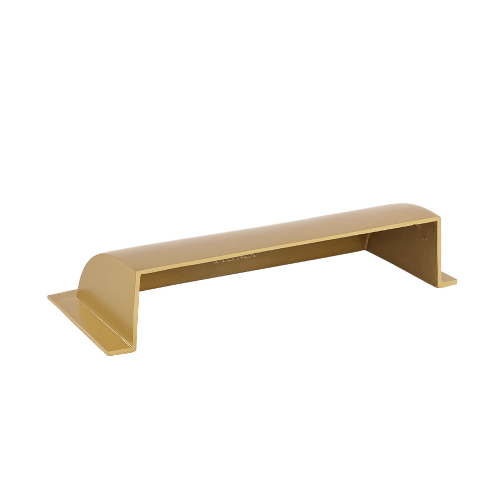 Metal Floor Vent Air Deflector 4″x10″- cast Aluminum HVAC Diverter fits on 2″x 10″, 3″x 10″, 4″x10″ and 6″x 10″ Vents. Heavy - duty Vent Cover for Vents Under Furniture, Beds, Sofas, or Curtains - Dome Design Matte Gold