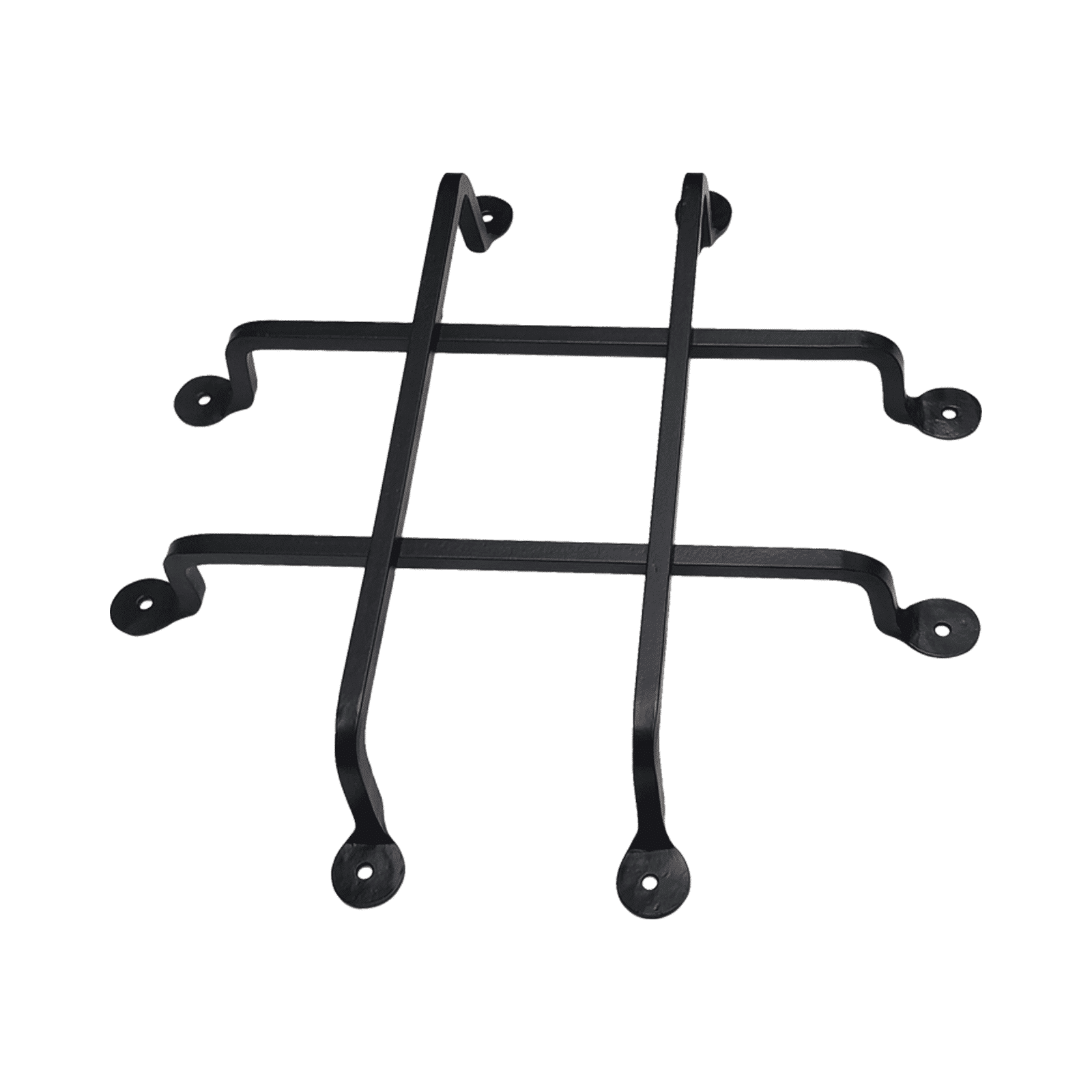 Grille de porte Speakeasy en fer, design carré simple 106