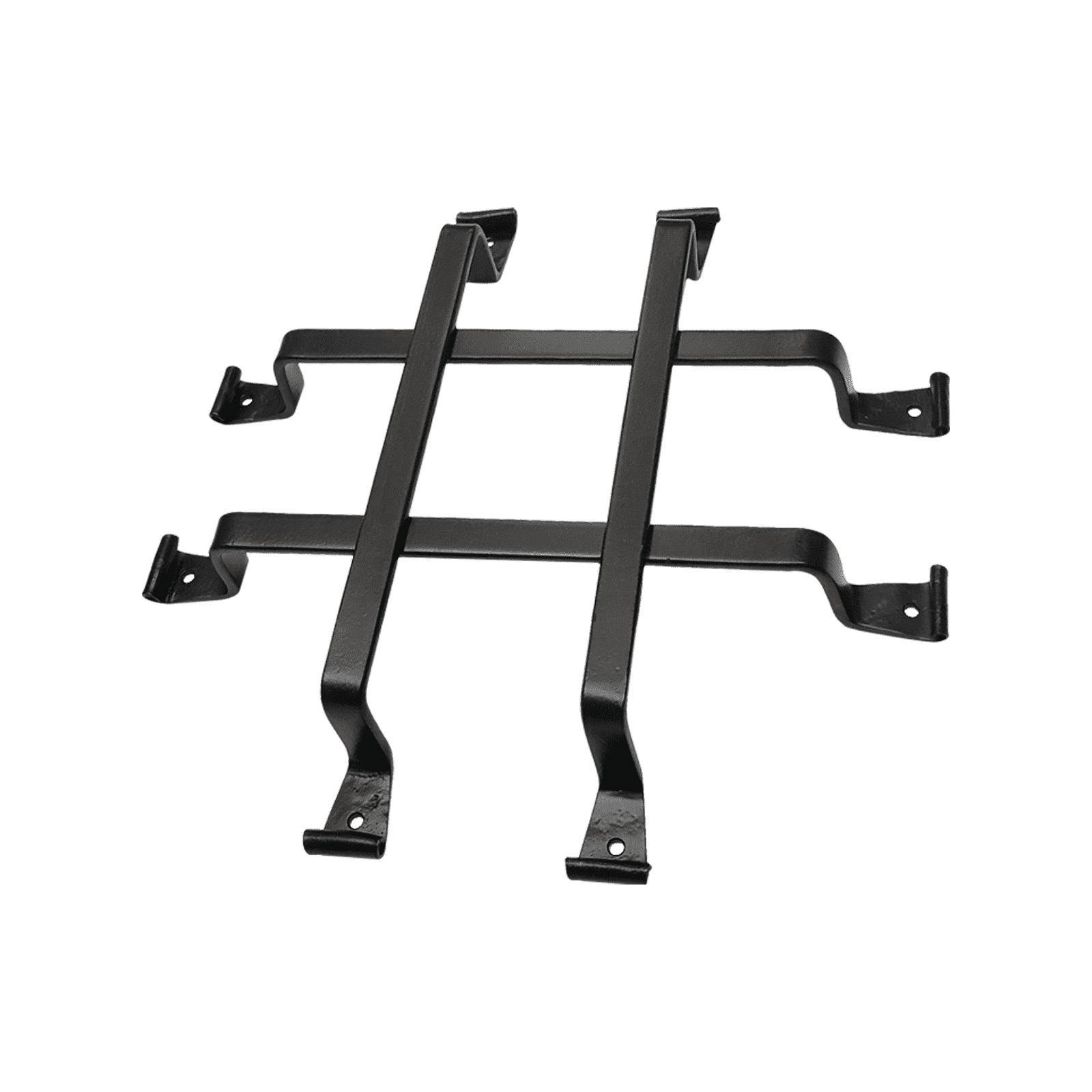 Grille de porte Speakeasy en fer, design carré simple 107