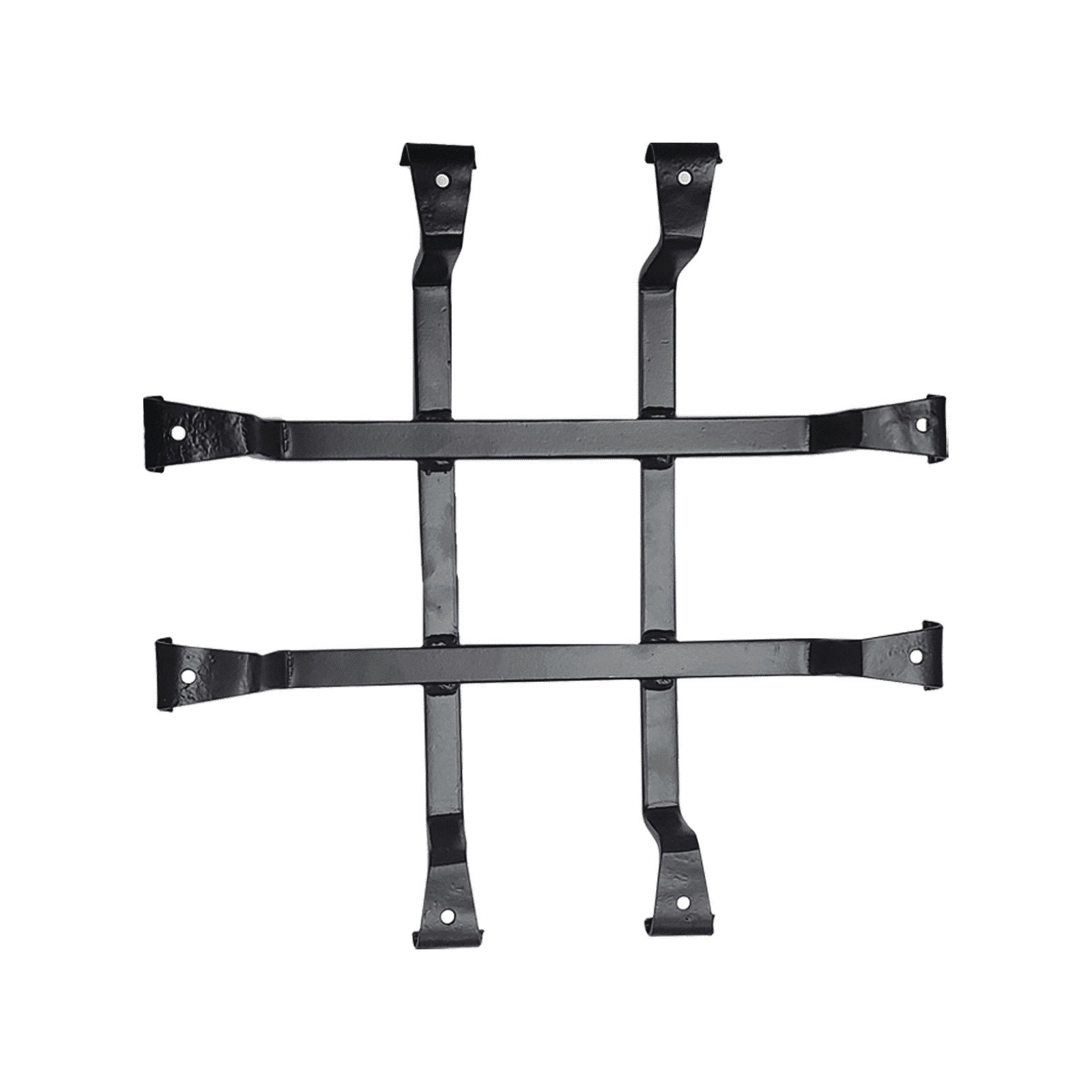 Grille de porte Speakeasy en fer, design carré simple 107
