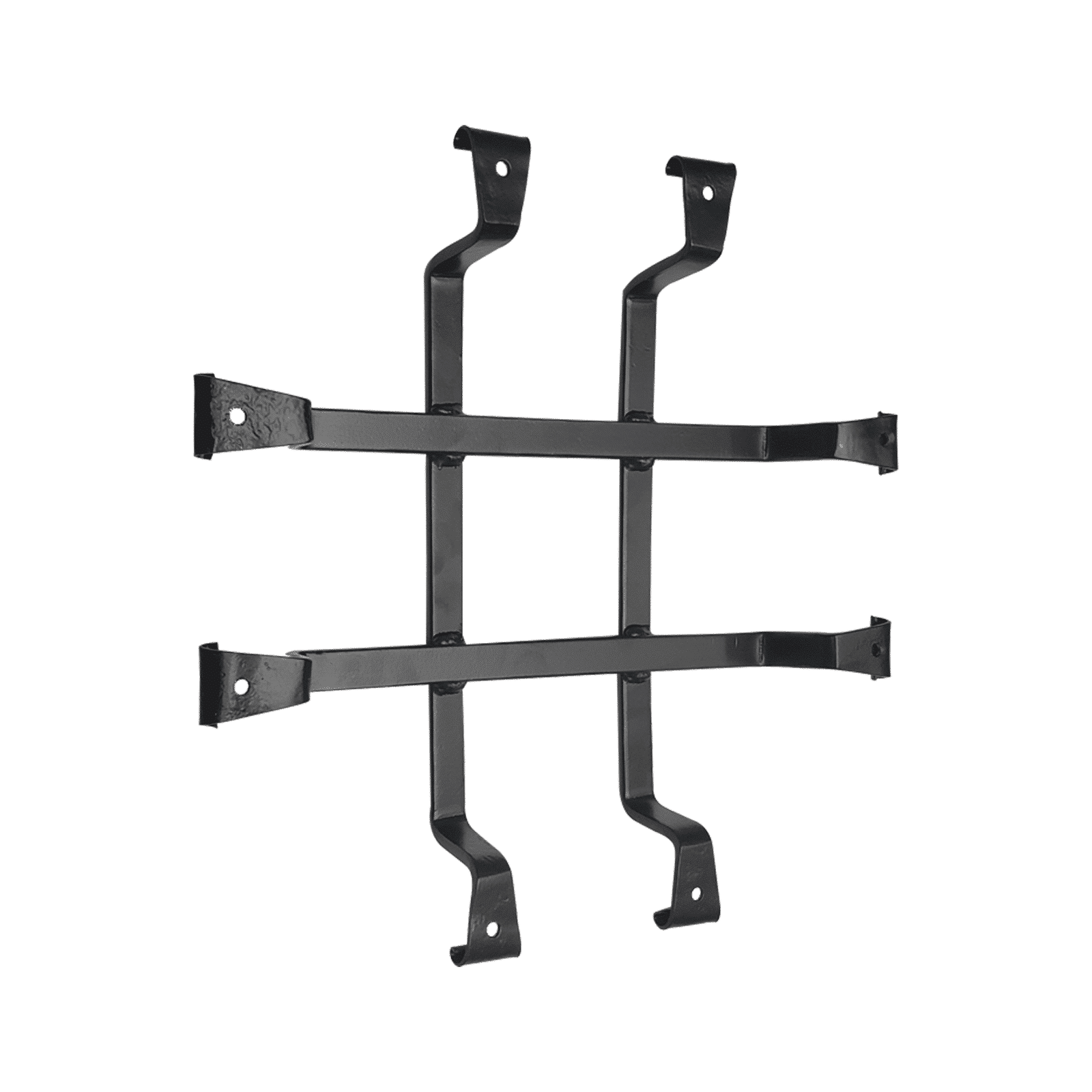 Grille de porte Speakeasy en fer, design carré simple 107
