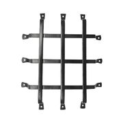 Grille de porte Speakeasy en fer carré design 104