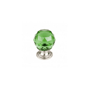 Green Crystal Knob 1-1/8 Inch