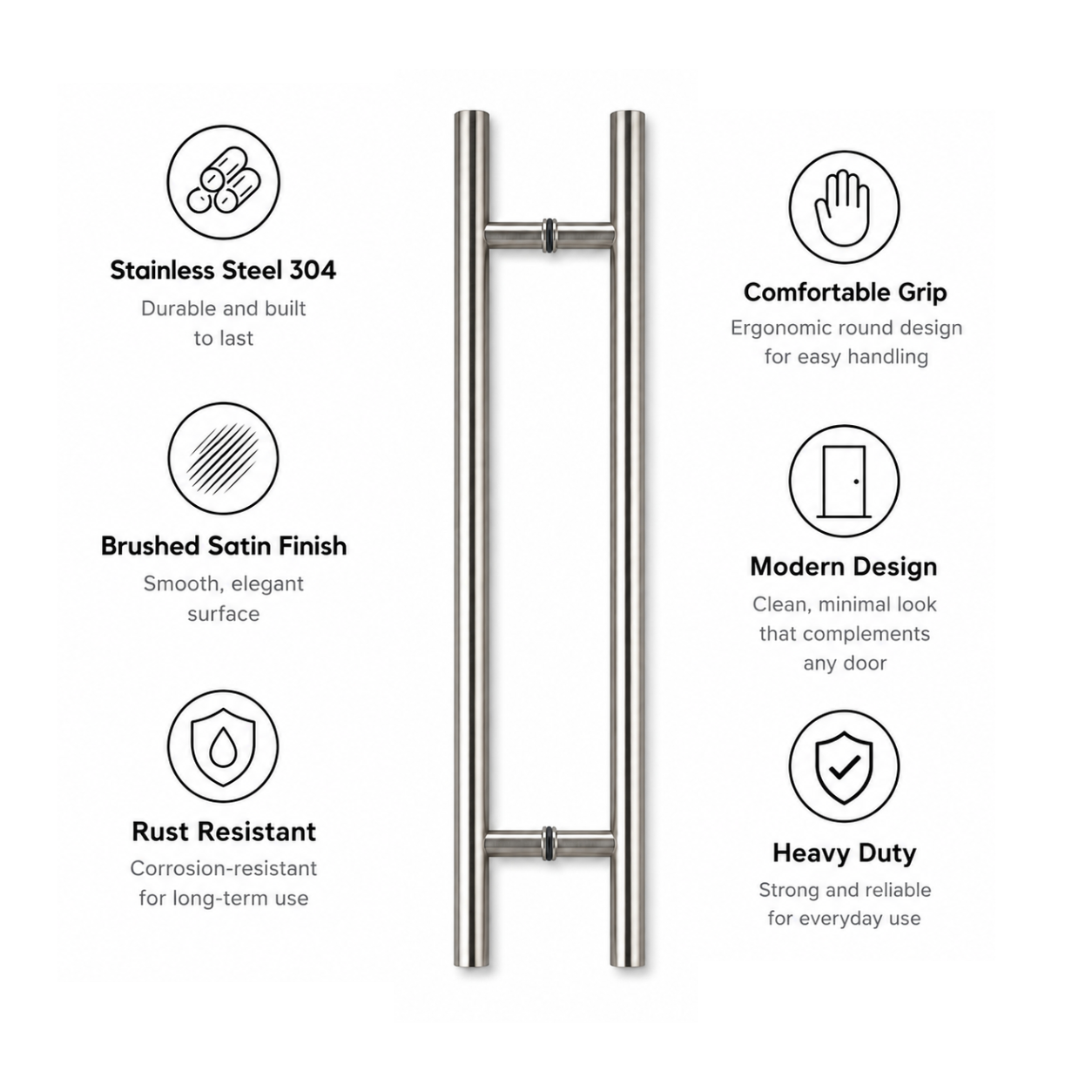 Door pull handle and it's features 

