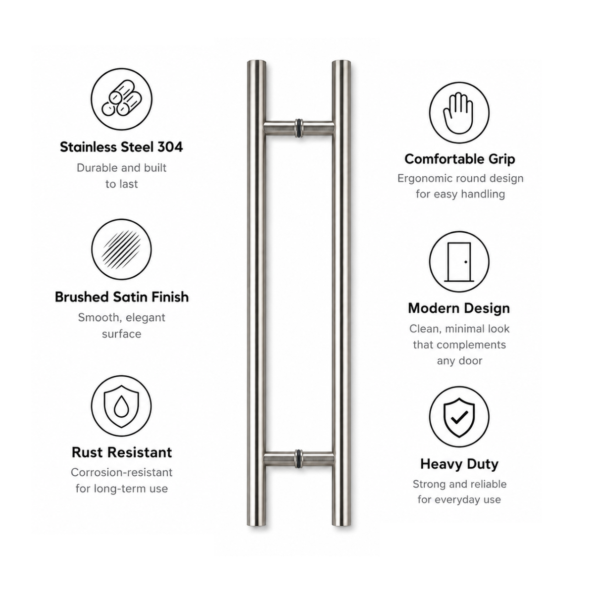 Door pull handle and it's features 
