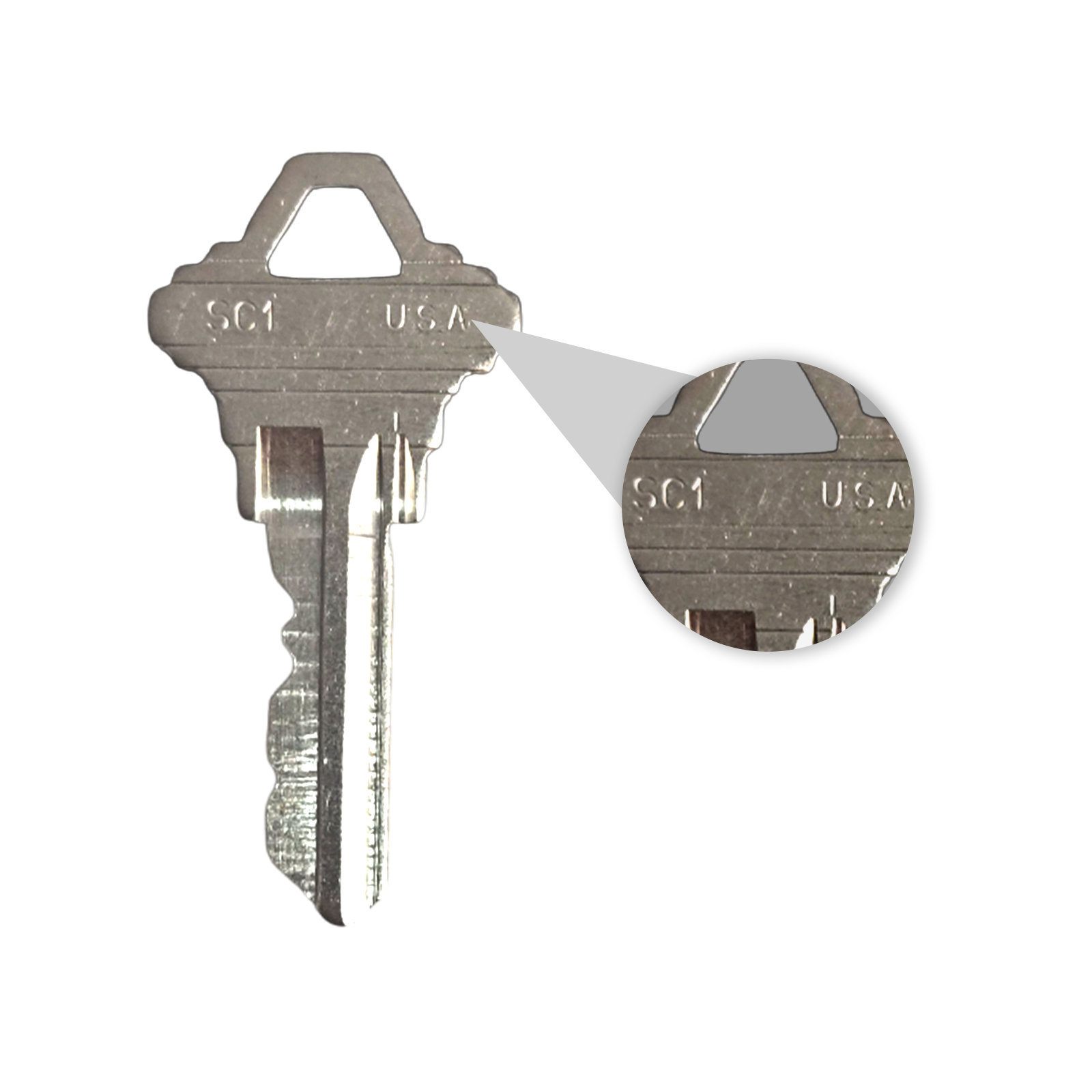 Blank (2) keys for Prima Multipoint lock American cylinder