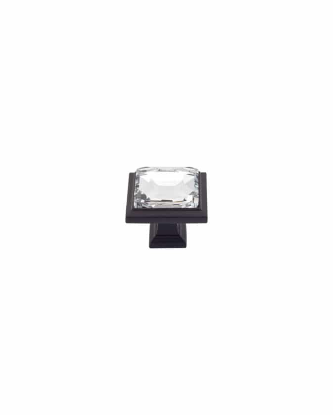 Legacy Crystal Square Knob 1 5/16 Inch