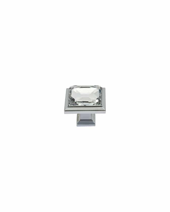 Legacy Crystal Square Knob 1 5/16 Inch