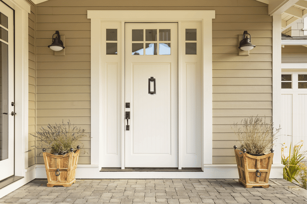 modern door knocker | rectangle door knocker satin brushed