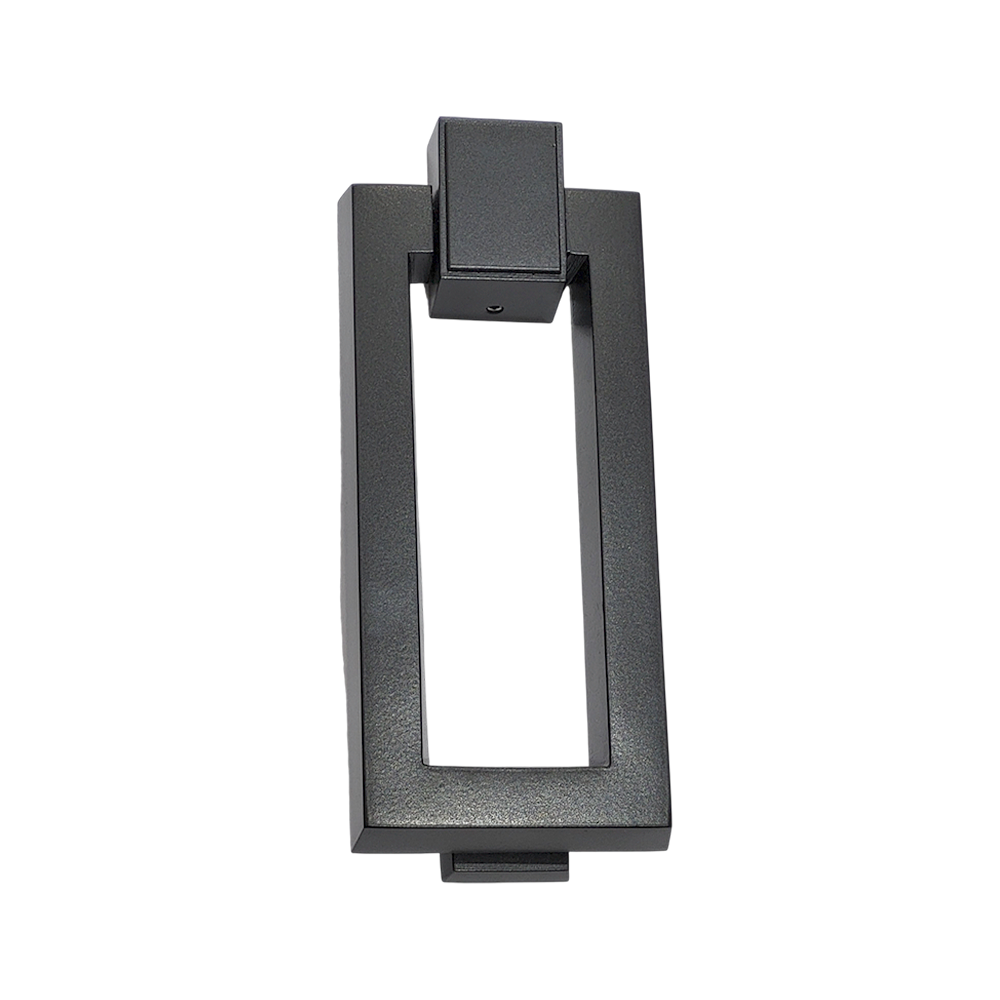 Modern Rectangle Door Knocker Black Cast aluminum 7"