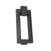 Modern Rectangle Door Knocker Black Cast aluminum 7"